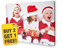Family canvas print presents