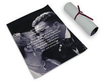 Printed Leather Scroll