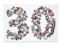 collage on wallpaper