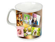 montage on bone china mug