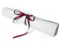 Printed Leather Scroll