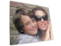 Mothers day message photo canvas