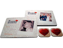 valentine's day placemats set