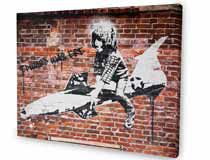 banksy canvas