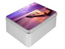 personalised metal storage tin box
