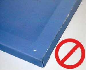 cracked-canvas Blue canvas with cracked sides