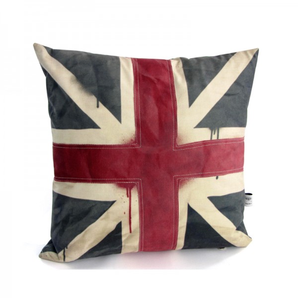 Union jack flag on a cushion