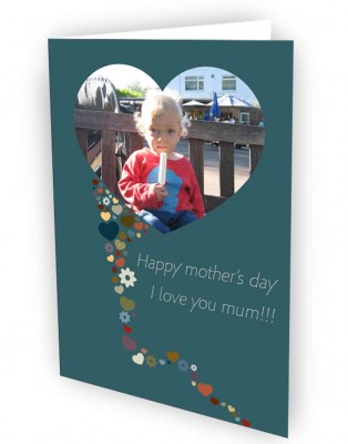 greeting cards for mothers. greeting card in green