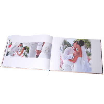 Wedding photos in an open photo book Related posts Beautiful Anniversary 