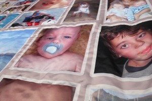 Photo quilt A piece of a photo quilt