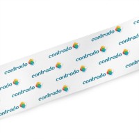 personalised ribbon ribbon with "contrado" company name