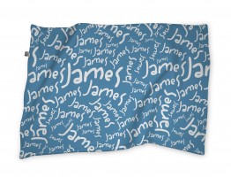 Personalised baby Christmas gifts blue baby blanket James