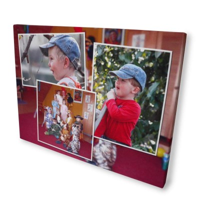 Christmas gifts for mothers photo montage canvas print boy in baseball cap Christmas gifts for mothers photo montage canvas print boy in baseball cap