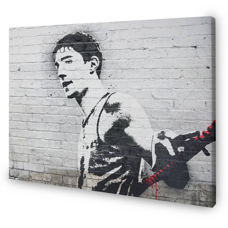 canvas photo in style of banksy