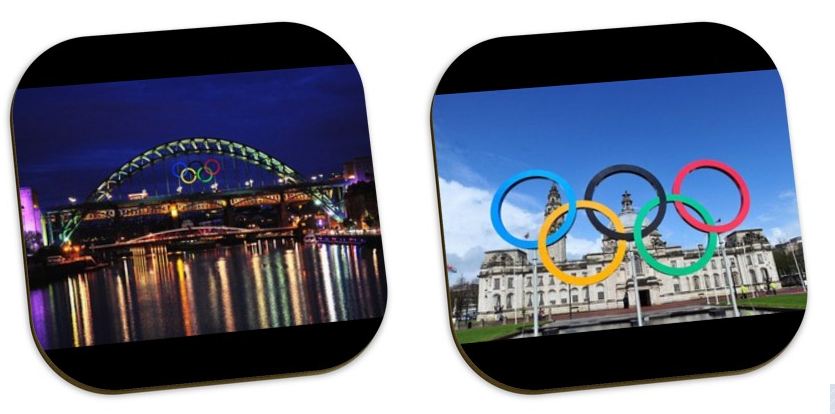 personalised photo coasters for olympic gifts