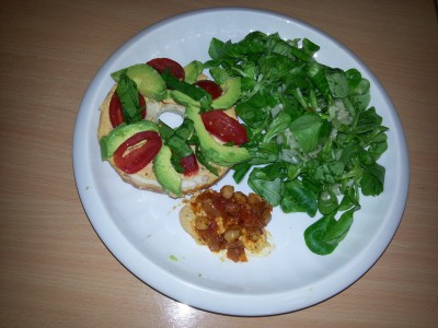 A photo of what Nina, our German Associate, made for her lunch this afternoon.