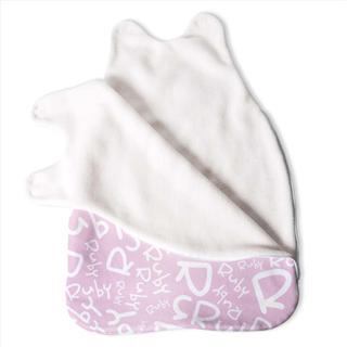 baby sleeping bag pink personalised text