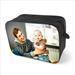 mens washbag black leather