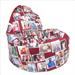 custom printed photo bean bag