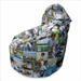 personalised photo overlap bean bags
