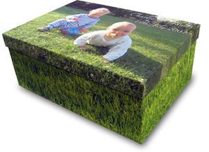 photo box with photos of children