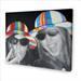 funny canvas print of two laughing girls