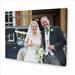 personalised message photo canvas wedding couple