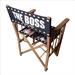 personalised photo directors chair back panel