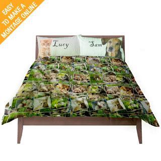 personalised duvet cover kitten photo montage