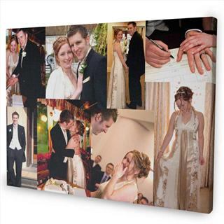 personalised photo canvas overlap montage