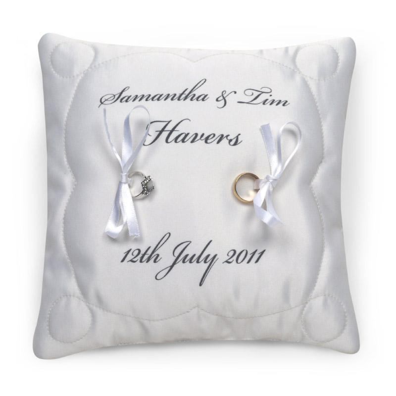 Personalised Wedding Ring Cushion