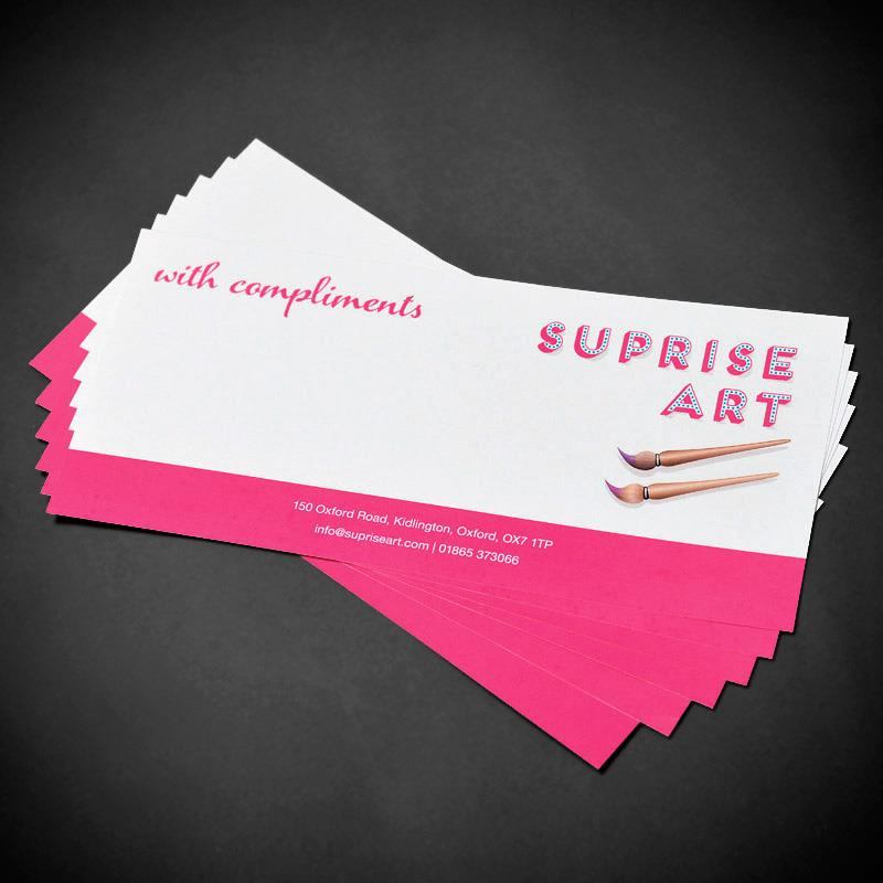 Personalised Compliments Slips