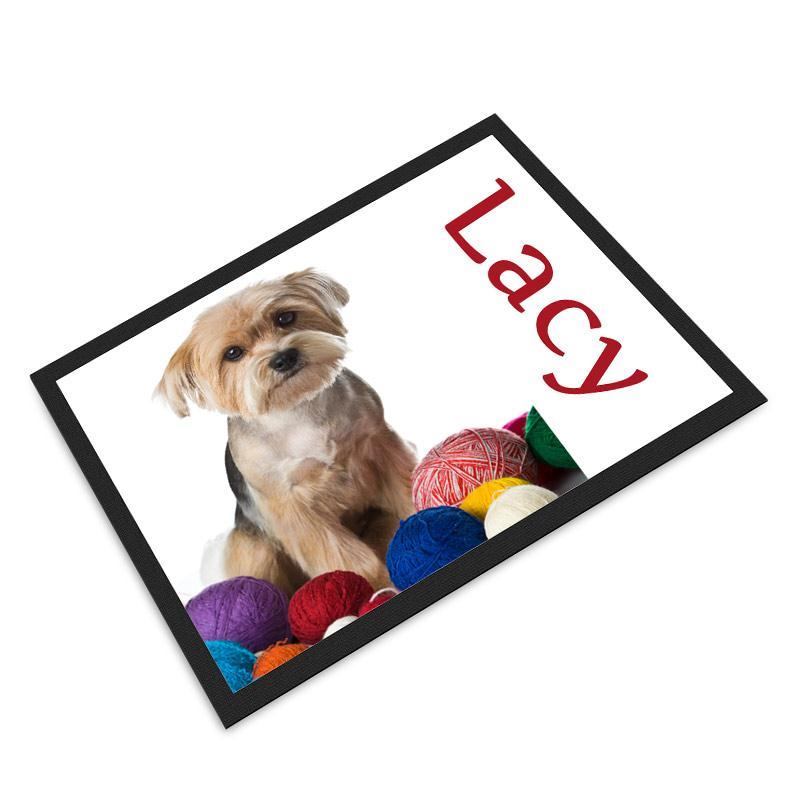 Pet Mats Personalised With Photos and Text Bags Of Love