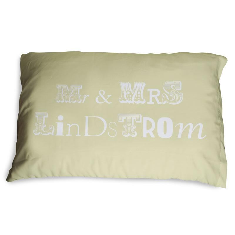 Mr and Mrs Pillow Cases Personalised Pillow Covers