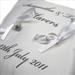 wedding ring cushion printed with name 