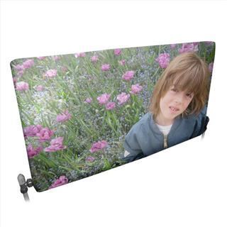 personalised photo radiator cover flowers
