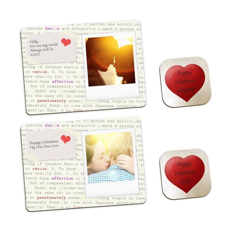 Valentines Day Personalised Placemats Set