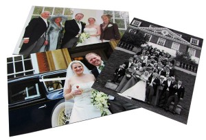 Three wedding photo poster prints