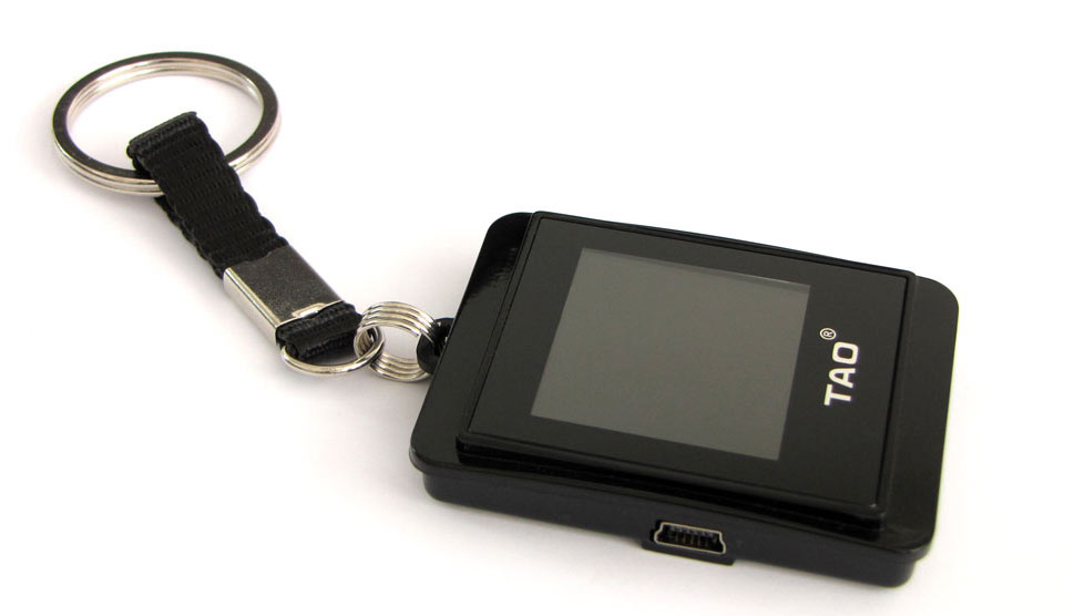 Black digital keyring