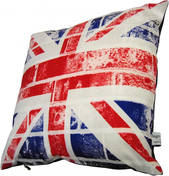 Union jack flag on a cushion