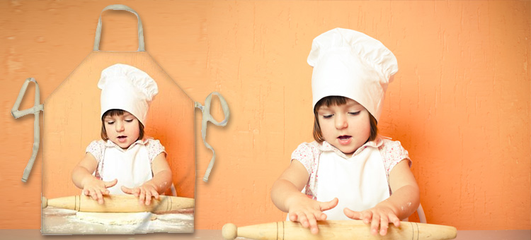 custom aprons with baby photo