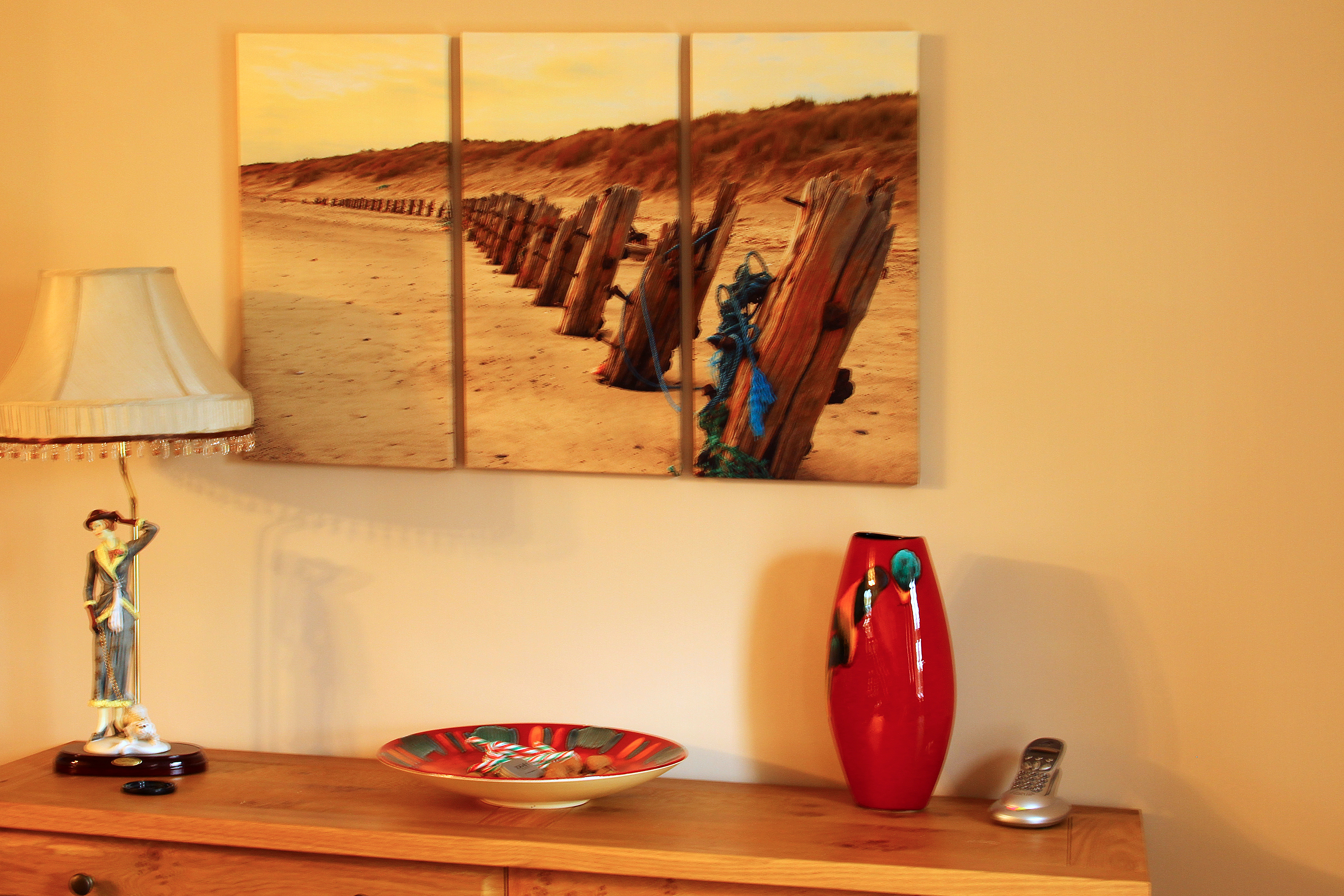 Triptych canvas print on wall - Gift Ideas Blog