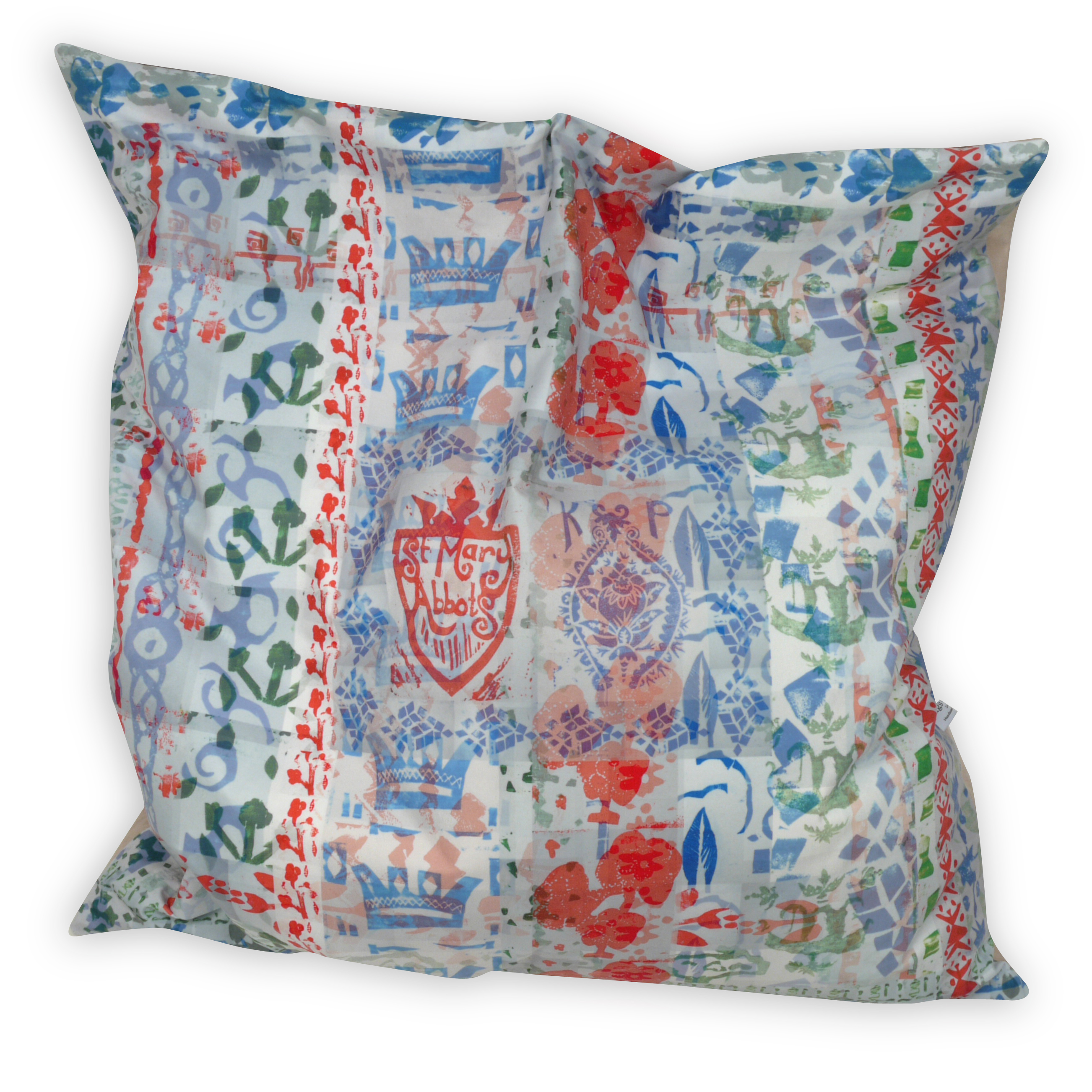 floor cushion with artwork from children Gift Ideas Blog