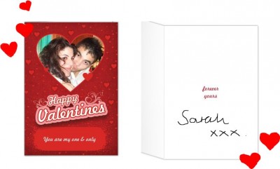 personalized valentines day card