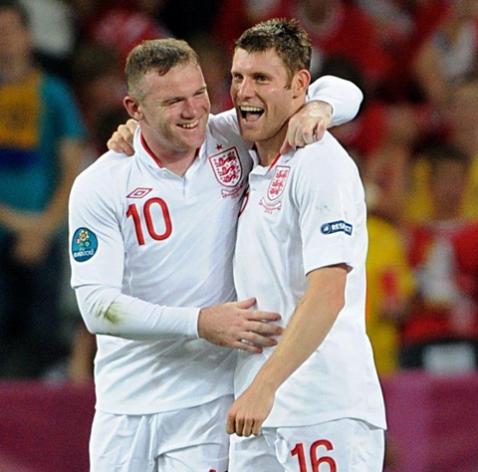 England celebrates their win in the Euro 2012
