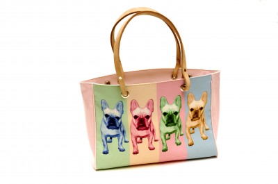 Personalised handbag with warhold pop-art