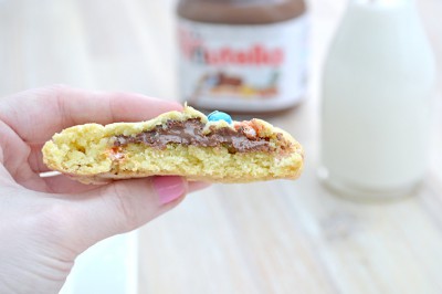 chocolate-nutella-smarites-cookies