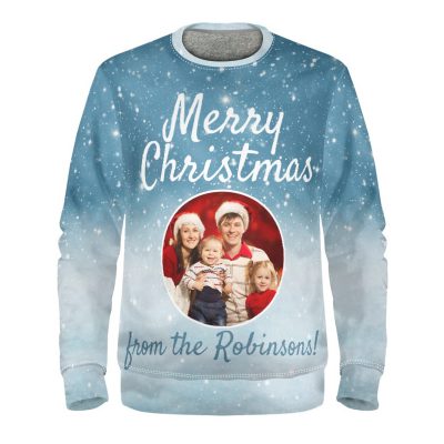 personalised christmas jumper with photo