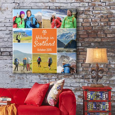 tile montage photo canvas wall art