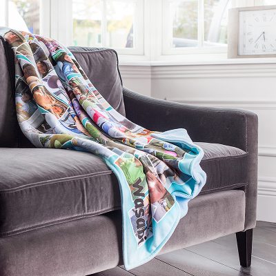 personalised photo blanket